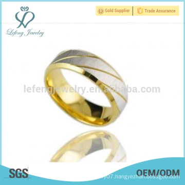 Free sample gold ring women,golden metal o-ring,customized ring jewelry